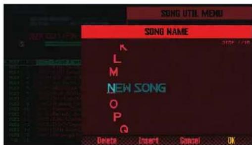 ROLAND FA-07 - Attribuer un nom au morceau (Song Name) - 1