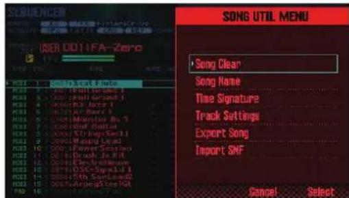 ROLAND FA-07 - Effacer le morceau de la zone temporaire (Song Clear) - 1