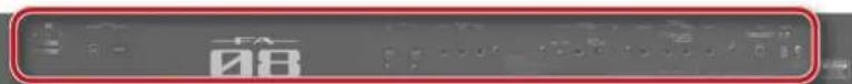 ROLAND FA-07 - Panneau arrêté (connexion de matériel) - 1