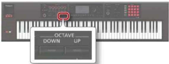 ROLAND FA-07 - Transposer par octaves (Octave Shift) - 1