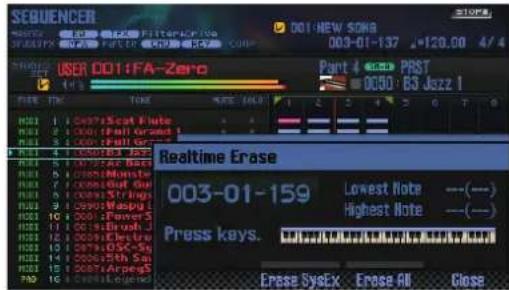 ROLAND FA-07 - Supprimer des données durant l'enregistrement (Realtime Erase) - 1