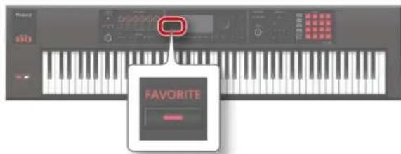 ROLAND FA-07 - Mémoriser un son 'Favorite' - 1