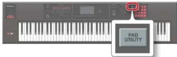 ROLAND FA-07 - Assigner des fonctions aux pads (PAD UTILITY) - 1