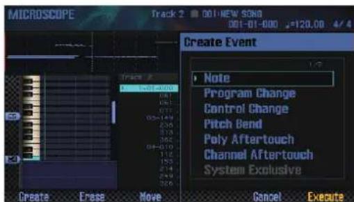 ROLAND FA-07 - Insérer des données de jeu (Create) - 1