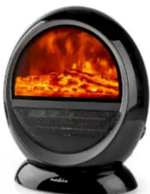 NEDIS HTFA21BK - / 1500 W | 2 Heat Modes | Adjustable thermostat | Rotates automatically | Overheating protection | Fall over protection - 3