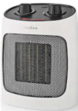 NEDIS HTFA18WT - / 2000 W | 2 Heat Modes | Adjustable thermostat | Overheating protection | Fall over protection - 3