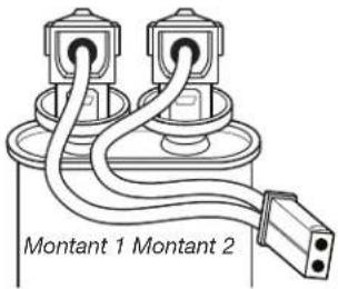 MAYTAG W10748976 - Raccordement des composants électriques du ventilateur - 1