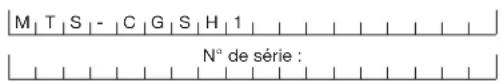 Martha Stewart MTS-CGSH1 - Numéros de modèle et de série - 1