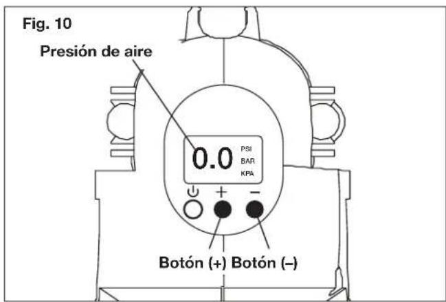 Sun Joe 24V-AJC-AJV-LTE - Configuración del medidor de presión para apagado automatico: - 1
