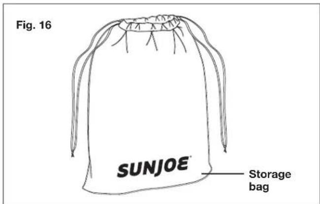 Sun Joe 24V-AJC-AJV-LTE - Air Hose + Adapters Storage - 3