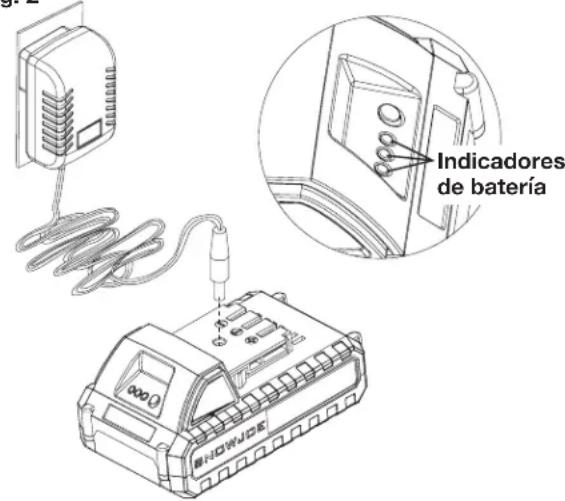 Sun Joe 24V-AJC-AJV-LTE - Carga de la bateria - 2