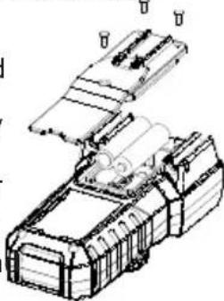 MILWAUKEE 2216-20 - AWARNING To avoid an electrical hazard, turn the rotary dial to OFF and disconnect the test leads before replacing batteries. - 1