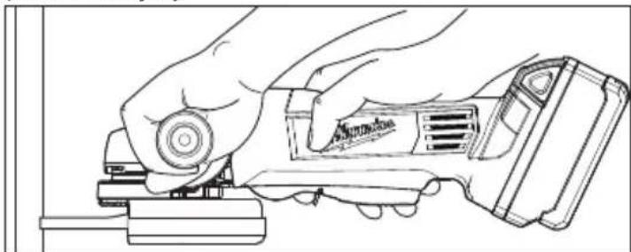 MILWAUKEE M18 2680-22 - AWARNING The guard type must match the wheel type to provide maximum protection for the operator if the wheel should break. - 1