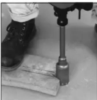 MILWAUKEE SDS 5359-21 - Using Rotary Percussion Core Bits - 4