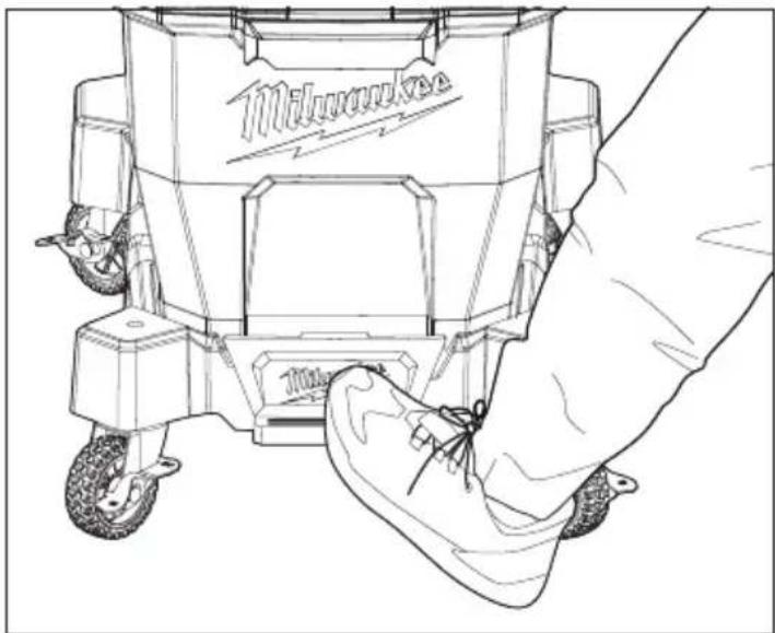 MILWAUKEE M18 Fuel 0920-22HD - Attaching/Removing the Vacuum Cart - 2