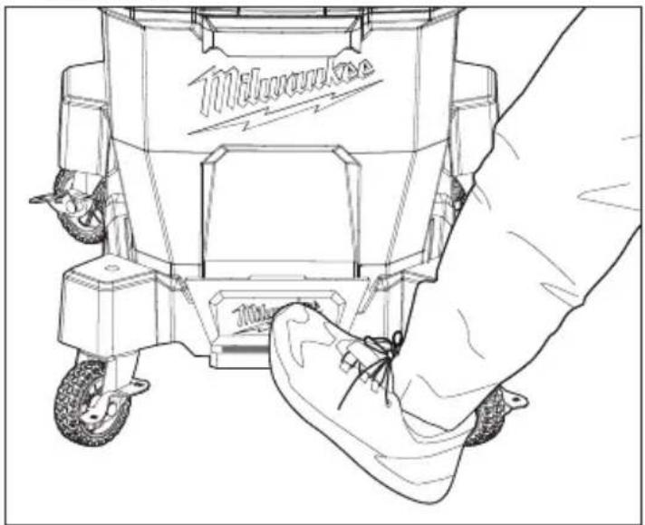 MILWAUKEE M18 Fuel 0920-22HD - Fixation / enlèvement du chariot pour secs et humides aspirateur - 2