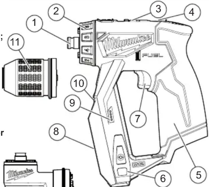 MILWAUKEE M12 Fuel 2505-22 - DESCRIPTION FONCTIONNELLE - 1