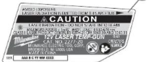 MILWAUKEE Temp-Gun M12 2276-21 - FUNCTIONAL DESCRIPTION - 3