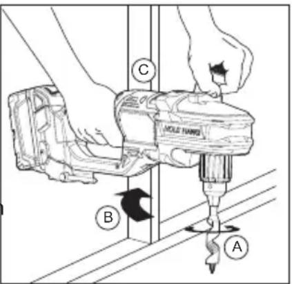 MILWAUKEE M18 Fuel 2807-22 - Bracing for reverse rotation - 1