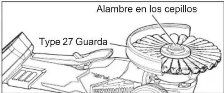 MILWAUKEE M18 Fuel 2880-22 - ADVERTENCIA Todas las personas en el área de trabajo deberán usar lentes de seguridad y ropa de protección o en su caso, caretas de seguridad. Lo anterior es debido a que habrá partículas del alambre y residuos del mismo que, por fatiga del material, se desprenderán del cepillo a una fuerza considerable. - 1