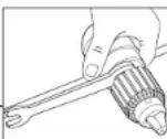 MILWAUKEE M28 0721-21 - Retrait du mandrin de l'unité coudée - 1