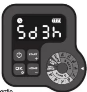LANDXCAPE LX835 - Optie 2. Stel het werkschema handmatig in - 2