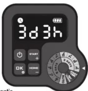 LANDXCAPE LX835 - Optie 2. Stel het werkschema handmatig in - 1