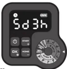 LANDXCAPE LX835 - Alternativ 2. Ställ in arbetsschemat manuellt - 2