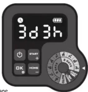 LANDXCAPE LX835 - Alternativ 2. Ställ in arbetsschemat manuellt - 1