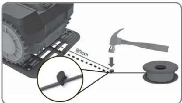 LANDXCAPE LX796 - Fijación del cable delimitador - 1
