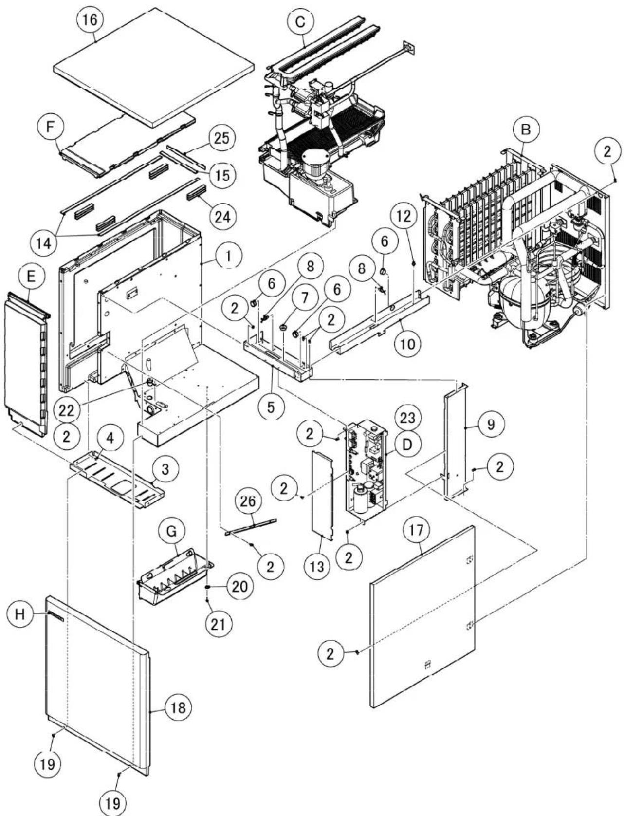 Hoshizaki KMD-410MWH - FASTENER PART NUMBER - 3