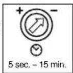 STEINEL IS NM 360 - Switch-off delay (time setting) ⑦ - 1