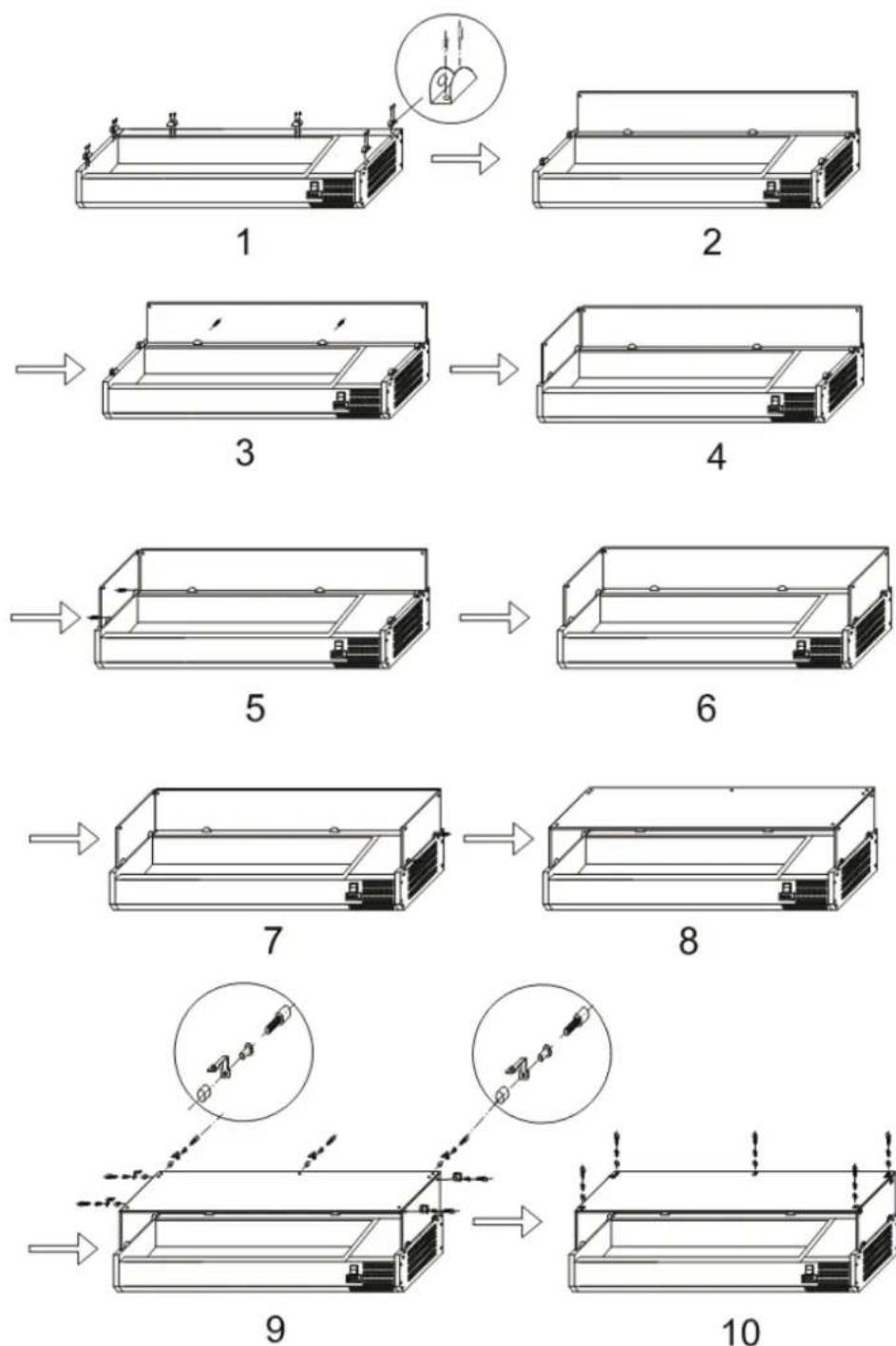 Cool Head 712021 - Montagehandleiding voor glazen panelen - 1