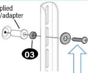 SANUS VXT7-B2 - TV supplied spacers - 8