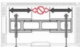 SANUS VXT7-B2 - For extended wall plates: - 1