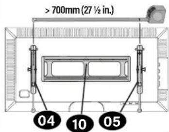 SANUS VXT7-B2 - For TV brackets greater than 700mm - 1