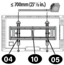 SANUS VXT7-B2 - For TV brackets 700mm or less \* - 1