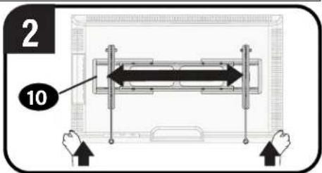 SANUS VXT7-B2 - TILT TV LATERAL SHIFT - 5
