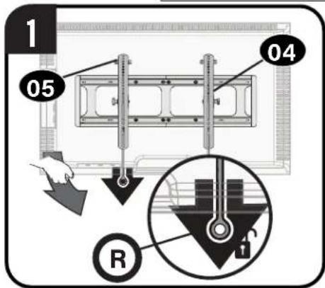 SANUS VXT7-B2 - TILT TV LATERAL SHIFT - 4