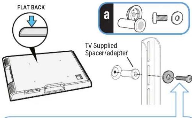 SANUS VXT7-B2 - TV supplied spacers - 2