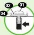 SANUS VSF716-B2 - Select TV Screw Length and Spacers1.1 Select TV Screw Diameter - 8