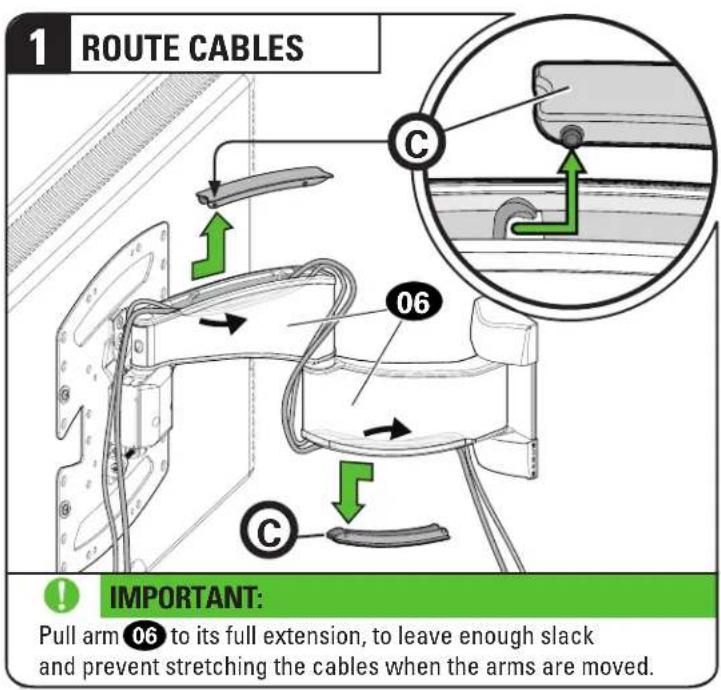 SANUS VSF716-B2 - Manage Cables - 1