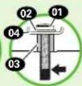 SANUS VSF716-B2 - Select TV Screw Length and Spacers1.1 Select TV Screw Diameter - 9