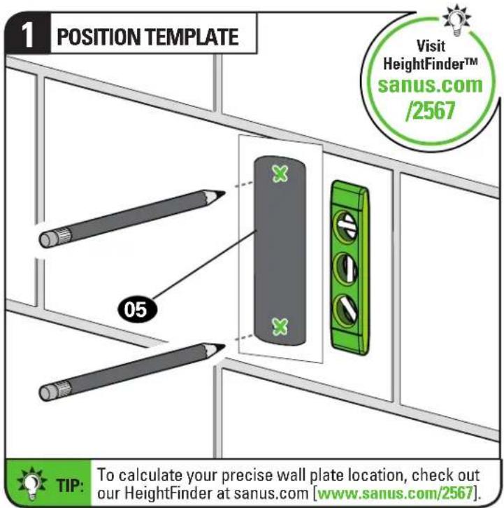 SANUS VSF716-B2 - CAUTION: Avoid potential personal injury or property damage! - 1