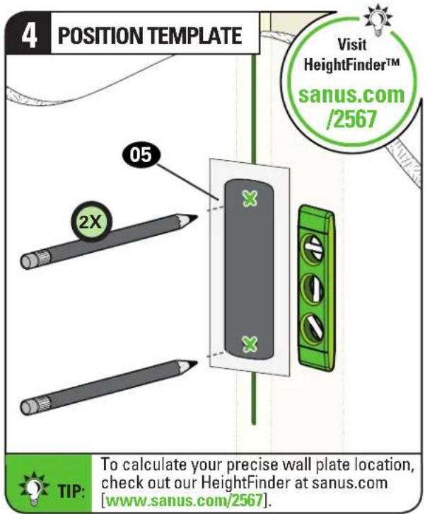 SANUS VSF716-B2 - CAUTION: Avoid potential personal injury or property damage! - 5