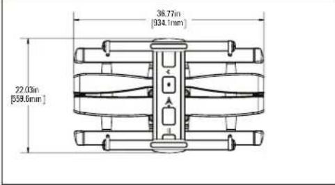 SANUS VXF730-B2 - DIMENSIONS IN. [MM] - 6