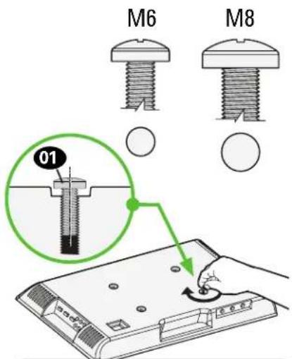 SANUS VXF730-B2 - Select TV Screw Diameter - 1
