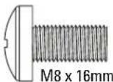 SANUS VXF730-B2 - TV Screws - 3