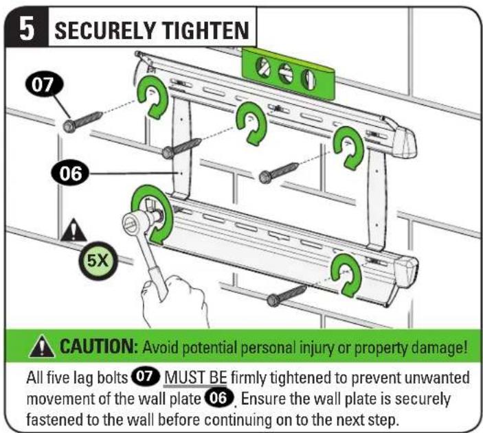 SANUS VXF730-B2 - CAUTION: Avoid potential personal injury or property damage! - 5