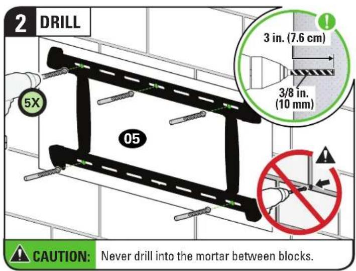 SANUS VXF730-B2 - CAUTION: Avoid potential personal injury or property damage! - 2